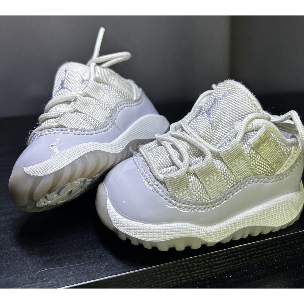 Nike Air Jordan 11 Retro Low 'Pure Violet' Toddler TD 645107-101, Sz 3C - Picture 2 of 10